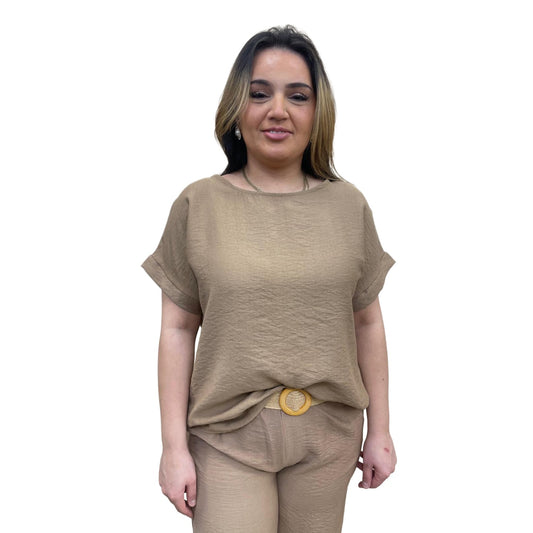 Coco top - licht bruin