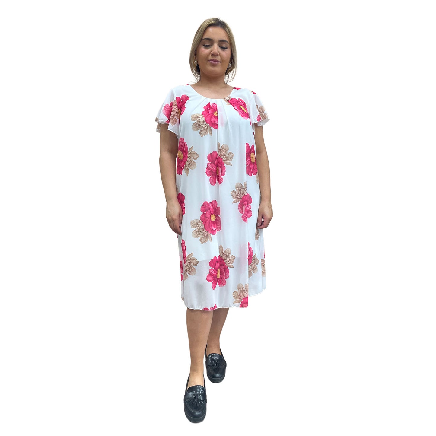 Bloemenjurk - roze