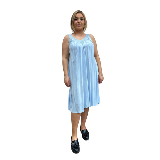 Viscose jurk - lichtblauw
