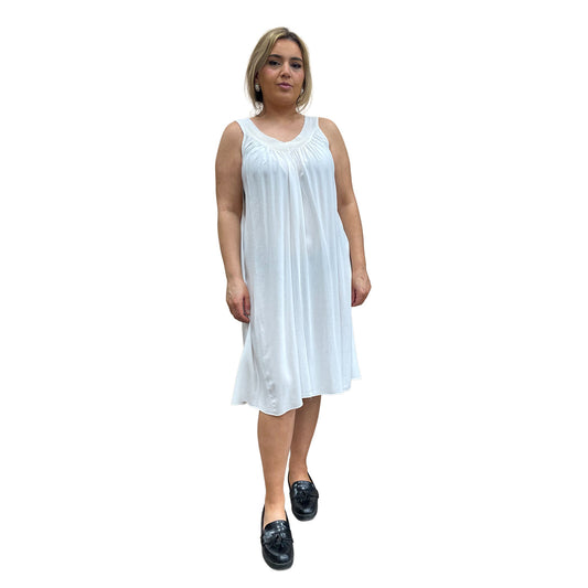 Viscose jurk - wit