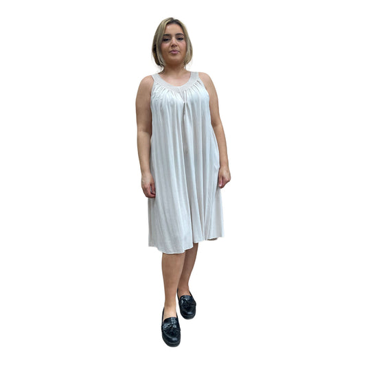 Viscose jurk - lichtgrijs